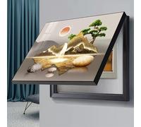 WBBML Pintura Mural de Cajas Distribución Eléctrica Arte de Pared de Caja Contadores Interior Tapa Cuadro Electrico para Salón(A,40x50cm)