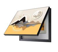 WBBML Pintura Pared Caja de Contador Oculta Pintura de Cajas De Distribución Eléctrica Fácil Instalación Tapar Cuadro de Luz Decora Puerta de Entrada(B,50x60cm)