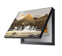 WBBML Pintura Pared Caja de Contador Oculta Pintura de Cajas De Distribución Eléctrica Fácil Instalación Tapar Cuadro de Luz Decora Puerta de Entrada(A,50x60cm)