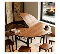 WBBML Round Dining Table Mesa Comedor Redonda Extensible para Uso Temporal Temporary Table Extension Zona de Ocio Zona de Trabajo(200cm/79in)