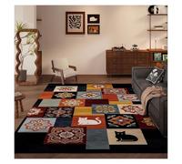 WBBML Short Pile Carpet Ordenado Living Room Rug Tapete Quarto Salón Junto a la Cama(C,160x230cm/5.25x7.55ft)