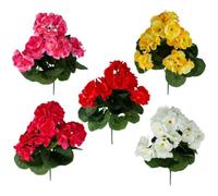 WBCDXCBB Flores simuladas Artificiales Manzano Geranio Hortensia guía de Carretera decoración 1 Uds(Smallhandfulofpeachpinkflowers)