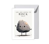 WBdesignz Tarjeta XXL de buena recuperación con texto en inglés "You are Going To Rock This con sobre, tarjeta de recuperación en caso de lesión o enfermedad, tarjeta de animación para amigos y