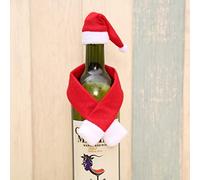 WBDWWTD 12Pcs Christmas Beard Decoration Mixing Santa Beard Clip Bells Clip Ornament Party Wearing Christmas Hairpins-G Bottle Decoration,as Shown