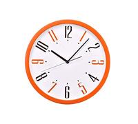 WBDWWTD 14-Inch Creative Wall Clock and Generous Clock Bedroom Living Room Silent Sweep Second Quartz Wall Clock (A)