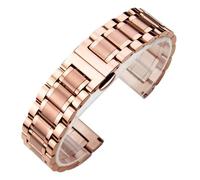WBDWWTD 15 16 17 18 19 20 21 22 23 24mm Stainless Steel WatchBand Curved End Strap Metal Wristband Men Women Universal Bracelet