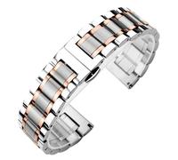 WBDWWTD 15 16 17 18 19 20 21 22 23 24mm Stainless Steel WatchBand Curved End Strap Metal Wristband Men Women Universal Bracelet