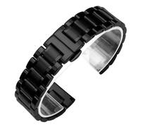 WBDWWTD 15 16 17 18 19 20 21 22 23 24mm Stainless Steel WatchBand Curved End Strap Metal Wristband Men Women Universal Bracelet