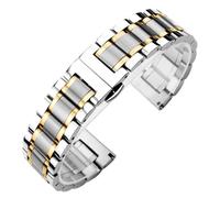 WBDWWTD 15 16 17 18 19 20 21 22 23 24mm Stainless Steel WatchBand Curved End Strap Metal Wristband Men Women Universal Bracelet