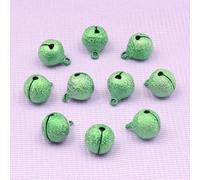 WBDWWTD 15Pcs Multicolor Christmas Jingle Bells Christmas-Tree Ornament Crafts For Home Wedding Party Decorations Accessories-green-14X17mm 30PCS-Lot