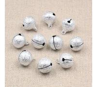 WBDWWTD 15Pcs Multicolor Christmas Jingle Bells Christmas-Tree Ornament Crafts For Home Wedding Party Decorations Accessories-silver-14X17mm 15PCS-Lot