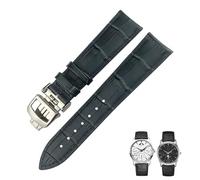 WBDWWTD 20mm 21mm 22mm Black Brown Blue Genuine Leather Watchband Fit For Master Watch Strap Accessories