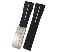 WBDWWTD 20mm 21mm Curved End Rubber Watchband Suitable for GMT Deep Sea Dweller Explorer 2 Silicone Watch Strap