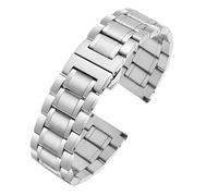 WBDWWTD 20mm 22 Mm Stainless Steel Watch Strap Metal Flat Curved End Strap Bracelet Watch Accessories