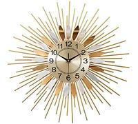 WBDWWTD 23 Inch Divergent Flower-Shaped Metal Decorative Wall Clock, Battery Operated Pop Color Silent Quartz Wall Clock, for Living Room Bedroom