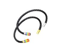 WBDWWTD 2pcs Gay Knitted Leather Bracelet Women Handmade Weaving Rope Buckle Adjustable Friendship for Decoration Use