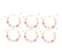 WBDWWTD 4 Pcs Chain Bracelet Friendship Bracelets Bangle for Women Shell Ankle s Hawaiian Woven Miss To Weave