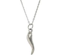 WBDWWTD Accesorios Collar De Cuerno Italiano Colorido De Plata De Ley 925 para Mujeres Y Hombres, Collar Cornicello - Encanto De Cuerno Italiano, Collar De Pimienta De Chile, Collar De Pimienta