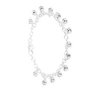 WBDWWTD Adjustable Silver Plated Bell Anklet Women Lightweight Jingle Charm Bracelet Comfortable Fit Elegant Beach Foot Chain Jewelry Gift for