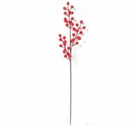 WBDWWTD Artificial Red Berry Bouquet Christmas Decoration Fake Flower for Home Decor Xmas Tree Navidad New Year Ornaments Accessory-3 Forks