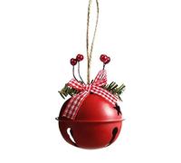 WBDWWTD Bells Christmas Bell Metal Bell Ornament Tree Hanging Pendant For Christmas Decorations New Year Party Kids Toys Gift-B,France