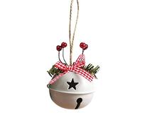 WBDWWTD Bells Christmas Bell Metal Bell Ornament Tree Hanging Pendant For Christmas Decorations New Year Party Kids Toys Gift-A,France