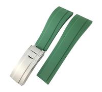 WBDWWTD BHOLSA 20mm 21mm Rubber Watch Band For Role Rolex Submariner OYSTERFLEX Daytona GMT Yacht Master Strap Stainless Steel Clasp Bracelet