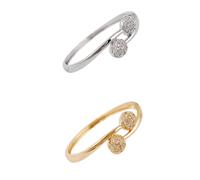 WBDWWTD Bracelets Pearl Rhinestones Bracelts Bangles for Womens Women Double Pearls Crosses Opening Cuff Bracelet Miss To Open