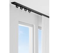 WBDWWTD Ceiling Curtain Track for Drop Ceiling, Metal Aluminum Curtain Rod Track with Roller Hooks for Living Room Bedroom Bathroom Balcon
