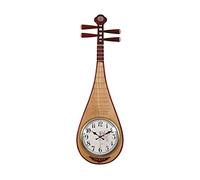 WBDWWTD Chinese Art Wall Clock Solid Wood Mute Hanging Table Living Room Bedroom Quartz Clock Wall Clock Decorative Clock