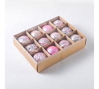 WBDWWTD Christmas Balls for Tree Christmas Ornaments 12Pcs Christmas Balls Ornaments Shatterproof Christmas Decorations Hanging for Holiday Wedding Party Decoration,60mm/2.36" Christmas Ornaments