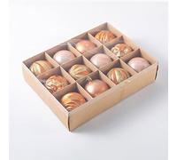 WBDWWTD Christmas Balls for Tree Christmas Ornaments 12Pcs Christmas Balls Ornaments Shatterproof Christmas Decorations Hanging for Holiday Wedding Party Decoration,60mm/2.36" Christmas Ornaments