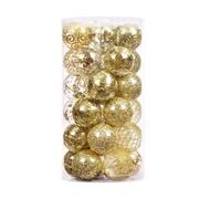 WBDWWTD Christmas Balls for Tree Christmas Ornaments 30pcs Christmas Tree Ornaments Set Shatterproof Clear Plastic Decoration Ornaments For Xmas Holiday Party Decor Christmas Ornaments Balls (Colo