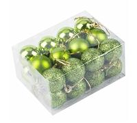 WBDWWTD Christmas Balls Holiday Parties Christmas Decoration, A Box of 24pcs Shatterproof Christmas Pendant, Decorations (Color : 4) (8)