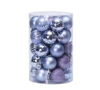 WBDWWTD Christmas Balls Home Xmas Tree Wreath 12/34PCS 40mm 60mmChristmas Tree Decor Glitter Gold Silver Plastic Hanging Pendant Decorations (Size J) (K Other)
