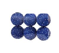 WBDWWTD Christmas Ornaments, 8cm 6pcs Colorful Christmas Christmas Decoration For Home Xmas Tree Decor Happy New Year 2024 Gifts Ornament Holiday Decor (Color : Blue) (Blue)