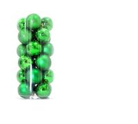 WBDWWTD Christmas Ornaments, Christmas Ornaments Set Shatterproof 3 Classic Finishes Christmas Balls 24pcs for Xmas Tree with Hanging Decor Multi Color Holiday Decor (Size : 8cm, Color : Red) (Gre