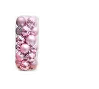 WBDWWTD Christmas Ornaments, Christmas Ornaments Set Shatterproof 3 Classic Finishes Christmas Balls 24pcs for Xmas Tree with Hanging Decor Multi Color Holiday Decor (Size : 8cm, Color : Red) (Pin