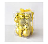 WBDWWTD Christmas Ornaments Christmas Ornaments Small Shatterproof Christmas Tree Balls for Xmas Holiday Wedding Party Decoration 24pcs/Lot (Color : Blue 300g) (Red Texture 300g) (Gold， BLU