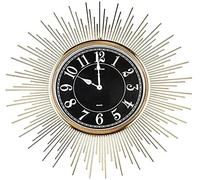 WBDWWTD Creative Wall Clock Decoration Home Iron Art Golden Clock Decoration Light Luxury Art for Living Room Wall Watch