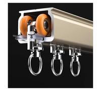 WBDWWTD Curtain Rails and Fittings For Heavy Curtains, Front Door Large Bay Windows Aluminum Metal Curtain Tracks for Bay Windows 300cm Fi