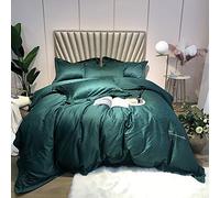 WBDWWTD Double Duvet Cover Set Cotton, Duvet Cover Set Bedding Set 100 Thread Count 100% Egyptian Cotton Double Queen Size 4 pcs, 1 Quilt Cover 220×240CM +1 Flat Sheet 245×270 CM+2 Pillowcases