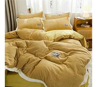 WBDWWTD Double Duvet Covers Set Purple, Bedding Set Double Size Gray,Double Duvet Cover Set Bedding Set Double Bed Quilt Cover Sets Flat Sheet Twin King Double Size Winter Soft Warm Flannel