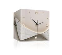 WBDWWTD Double-Sided Clock Home Living Room Corner Led Three-Dimensional Clock No Punch Wall Corner Wall Clock Table(40 * 40 * 40cm)