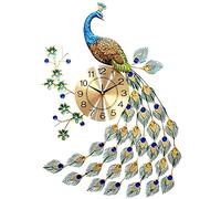 WBDWWTD European Style Metal Handmade Clock Metal Dial Mute Quartz Wall Clock Wall Decoration Style Wall Clock