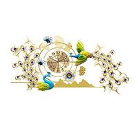 WBDWWTD European Wall Clock Silent Wall-Mounted Quartz Clock Creative Decoration for Bedroom Living Room Wall Decor