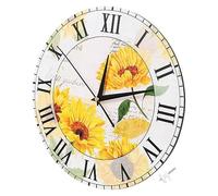 WBDWWTD Exquisite Wall Clock Wall Style Clock Round Home Mute Ticking Living Decorative Hanging Non Exquisite