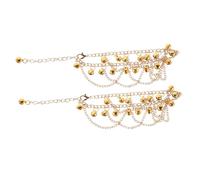 WBDWWTD Golden Bohemian Multi-Layer Bell Ankle Chain Dance Performances and Parties Luxurious Foot Jewelry with Jingles Sophisticated Bells Adorned Anklet for Women