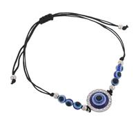 WBDWWTD Handmade Evil Eye Bracelet Fortunate Charm Beaded Wristband Fashion for Women Protective Jewelry Halloween Accessory