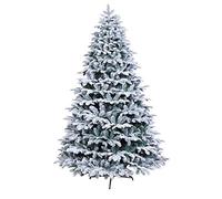 WBDWWTD Indoor and Outdoor Luxury Pine Christmas Tree, Snow Covered Artificial Christmas Tree (White 210Cm/7Ft) (White 210cm/7ft)